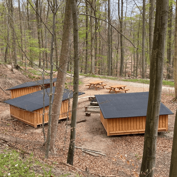 Folehave - lejrplads med shelters og bålplads 