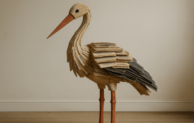 Krea-workshop: Fold en stork af bøger